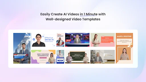 Easily create Ai Videos in 1 Minute